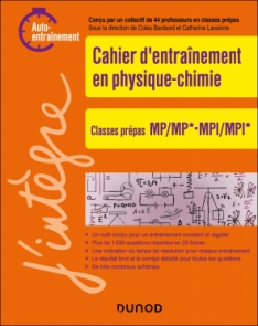 Cahier d'entrainement en physique-chimie MP-MPI