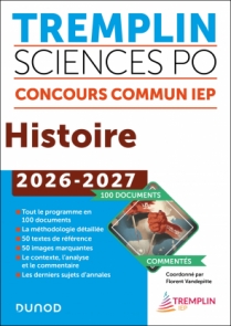 Tremplin Sciences Po Histoire Concours commun 2026-2027