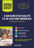3500 QCM d'actualité et de culture générale - 2026-2027
