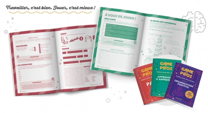 Double page du livre Game of pros - Apprendre à apprendre