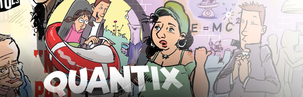 Quantix La physique quantique et la relativité en BD